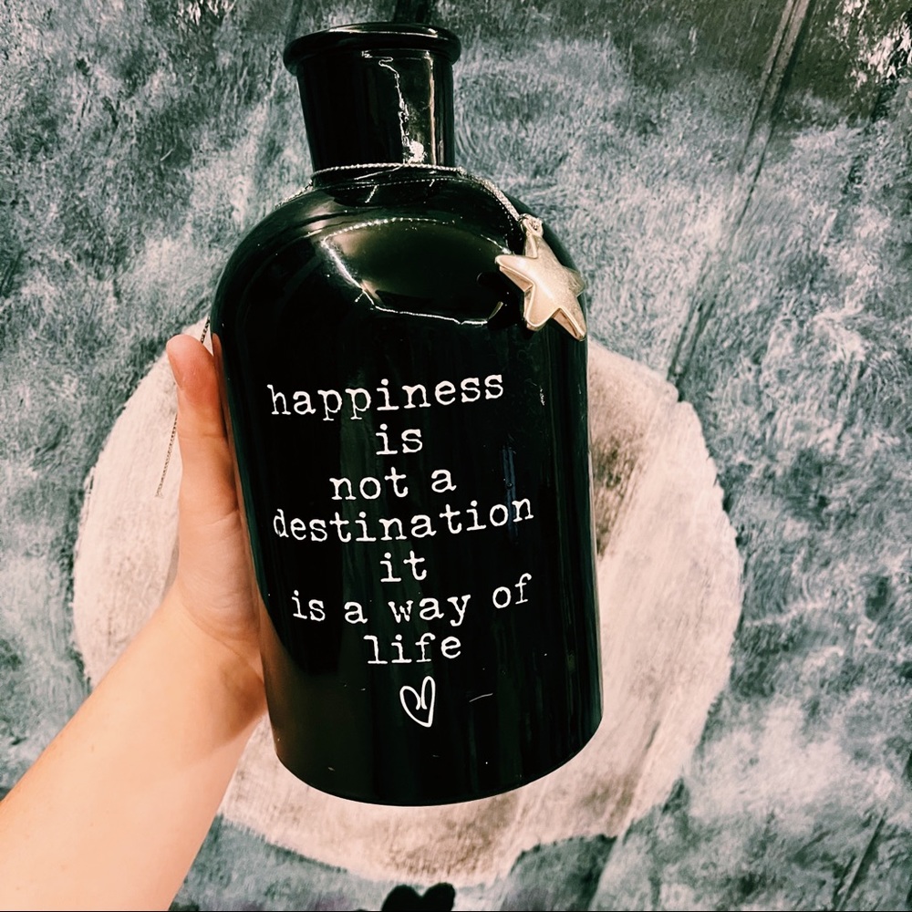 Glass jar decor piece